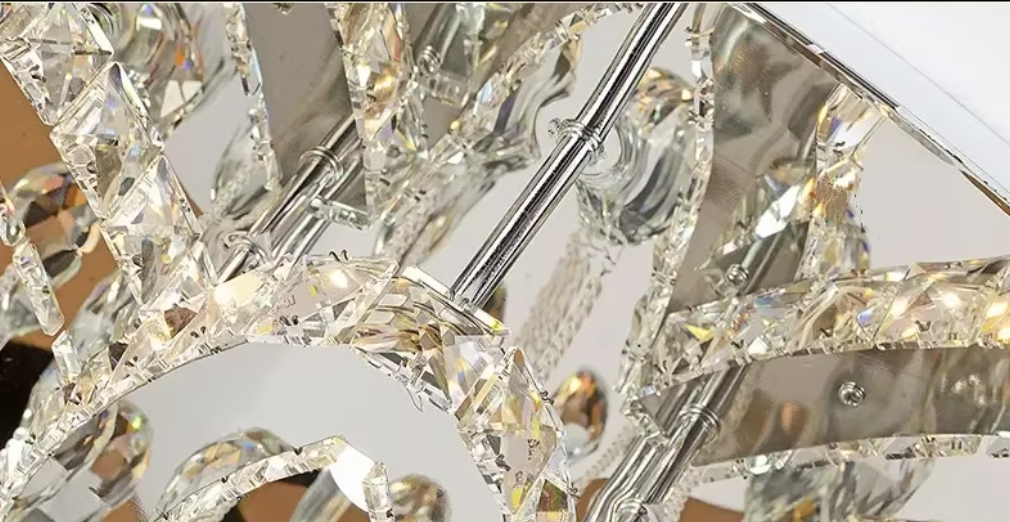 Luxury Crystal LED Chandelier detail