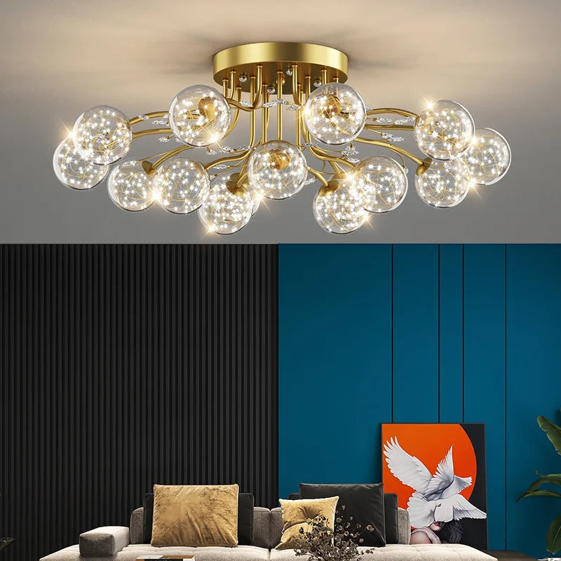 Luxury Glass Ball LED Chandelier
