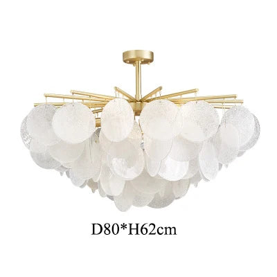 Luxury Glass Ceiling Light 80 cm
