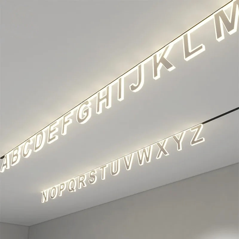 Magnetic Letter Track Lights