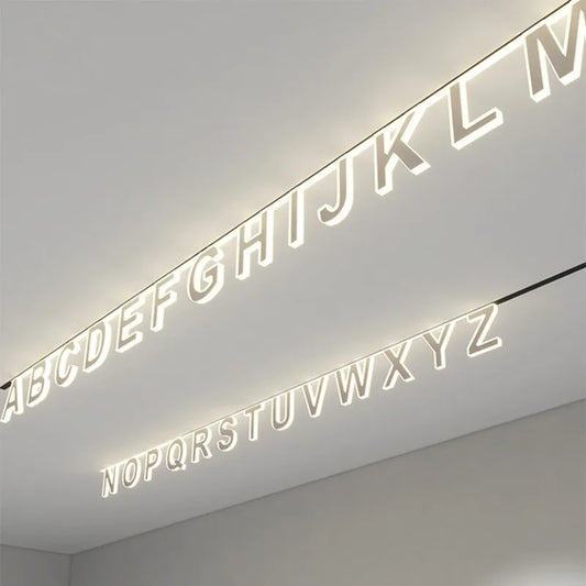 Magnetic Letter Track Lights