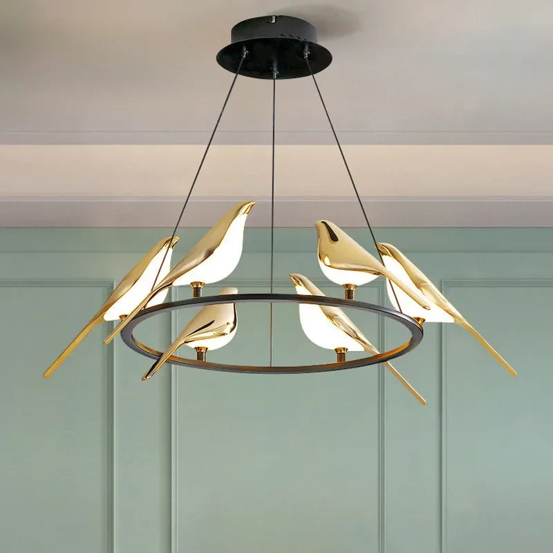 Magpie Bird Hanging Ceiling Lights