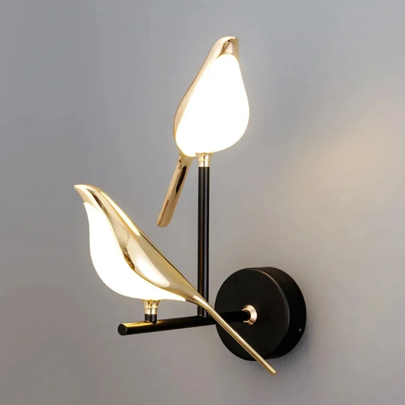 Magpie Bird Wall Lamp