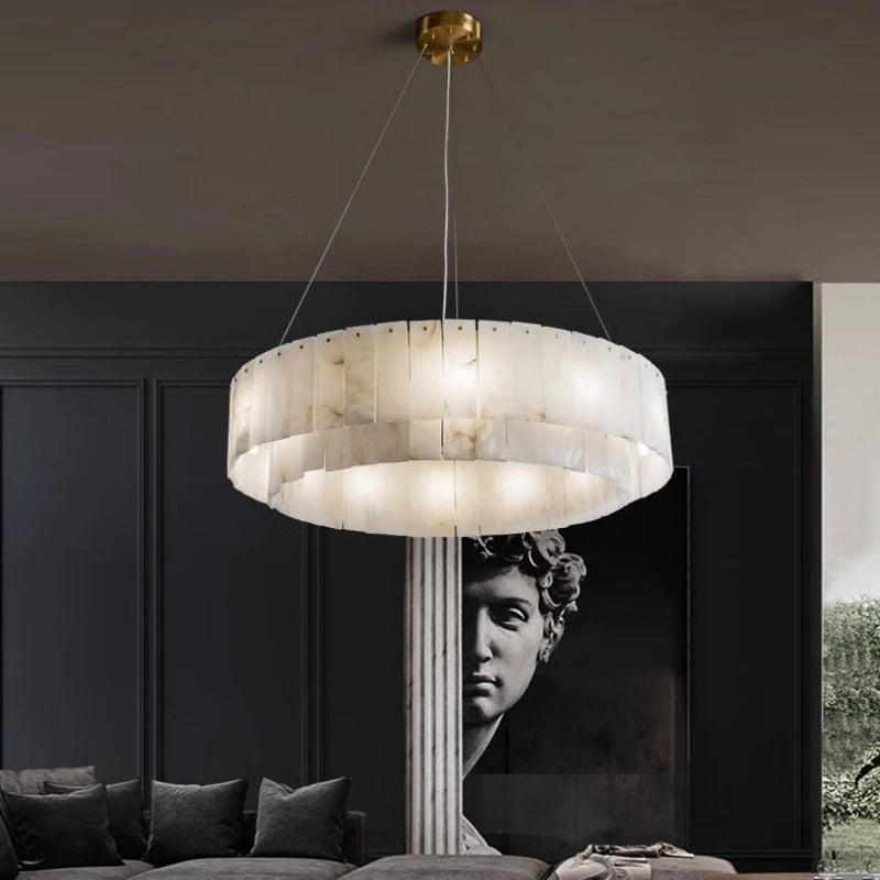 Marble Ceiling Light Chandelier Living Room