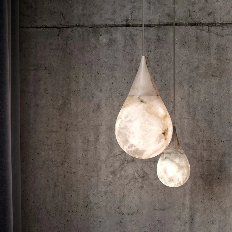 Marble Effect Pendant Ceiling Light