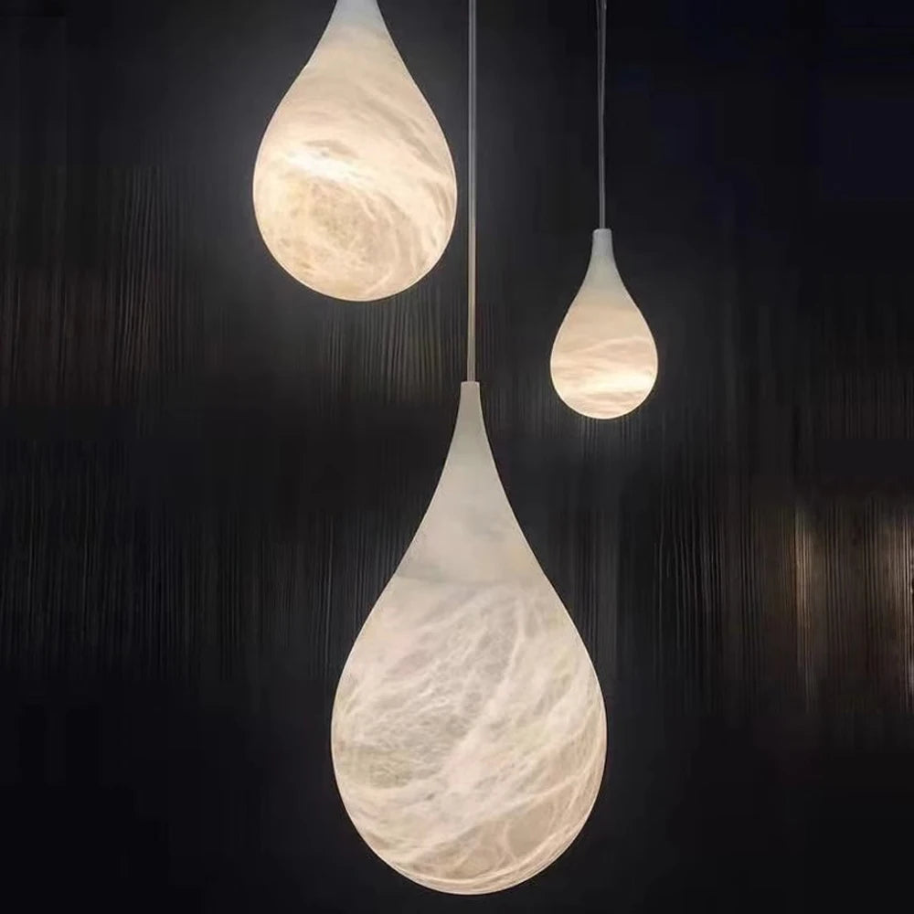 Marble Effect Pendant Ceiling Lights