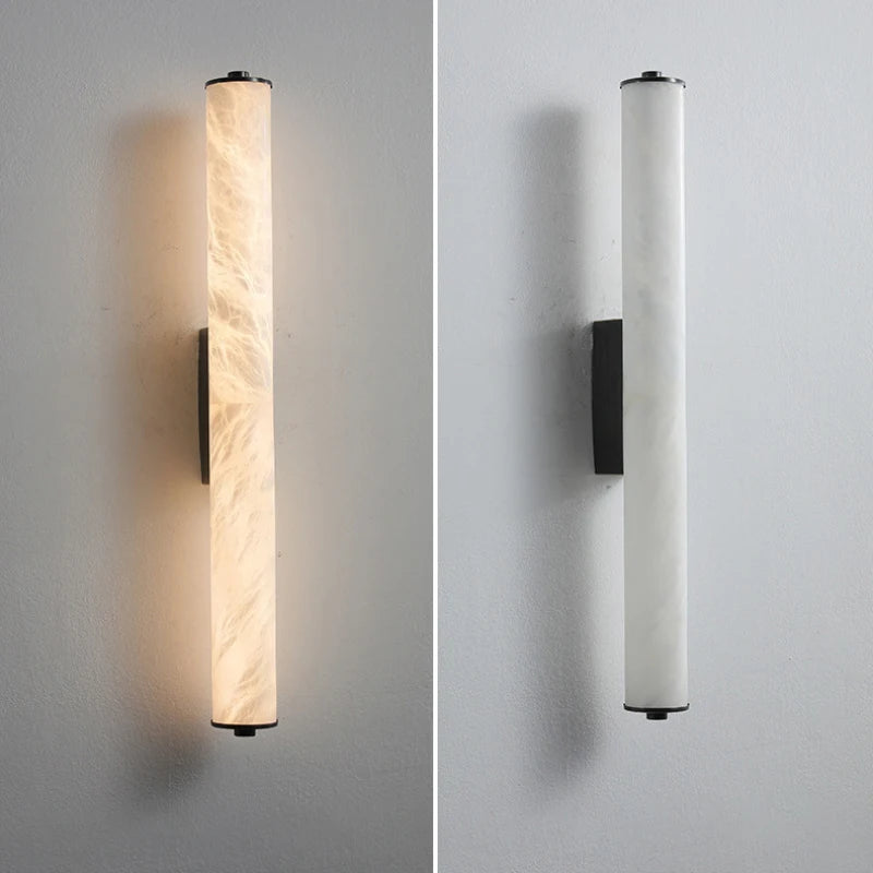Marble LED Wall Lights On Off