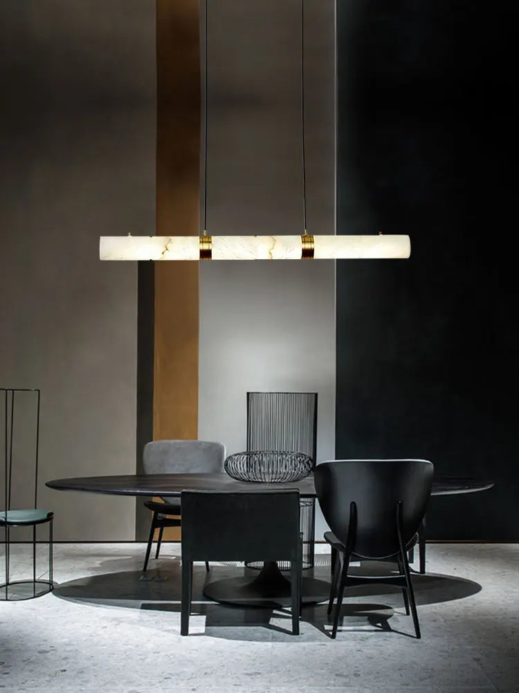 Marble Pendant Lamp Dining Room Table