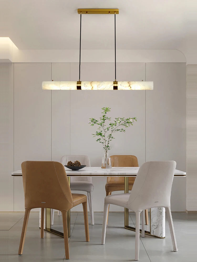 Marble Pendant Lamp Dining Table