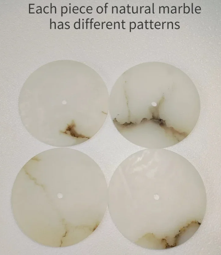 Marble Pendant Lamp With Polished Copper