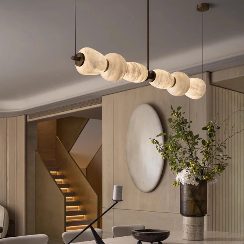 Marble Pendant Lights Dining Rooms