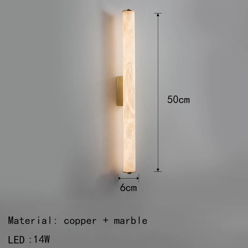 Medium Marble LED Wall Lights