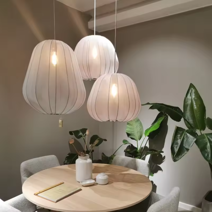 Fabric Mesh Hanging Ceiling Lamps