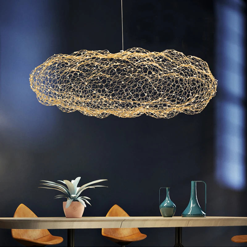 Metal Mesh Cloud Ceiling Light