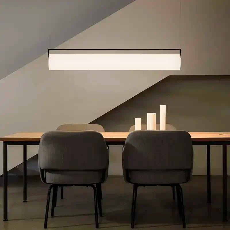Minimalist Tube Ceiling Light Dining Room