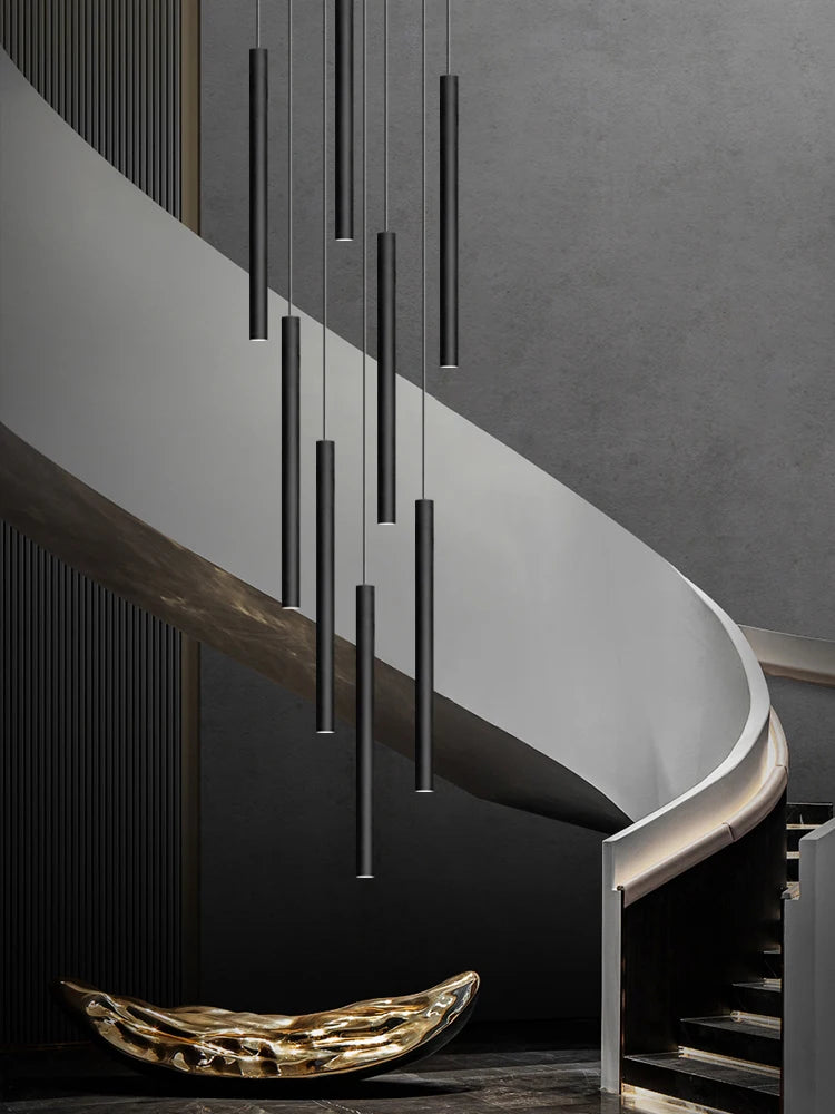 Minimalist Tube Chandeliers