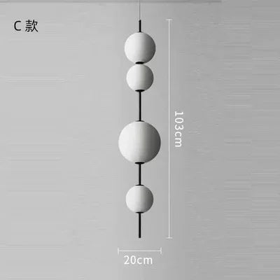 Modern 3 Or 4 Head Pendant Light 4 balls