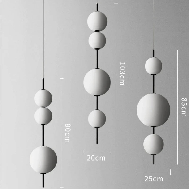Modern 4 Head Pendant Chandelier