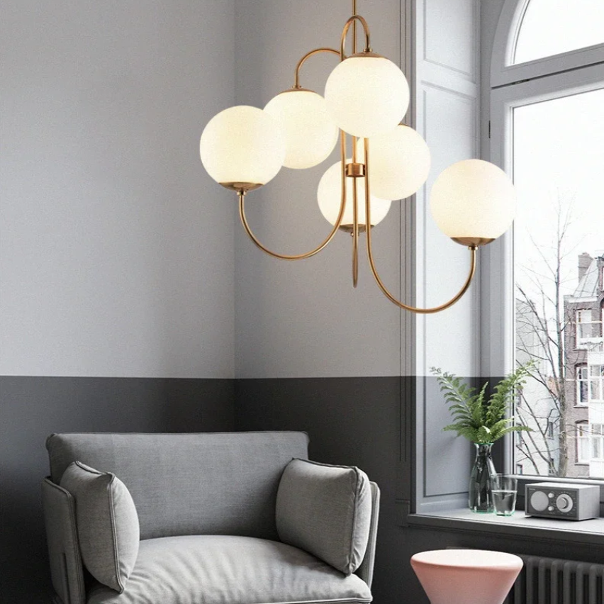 Modern 6 Light Chandelier