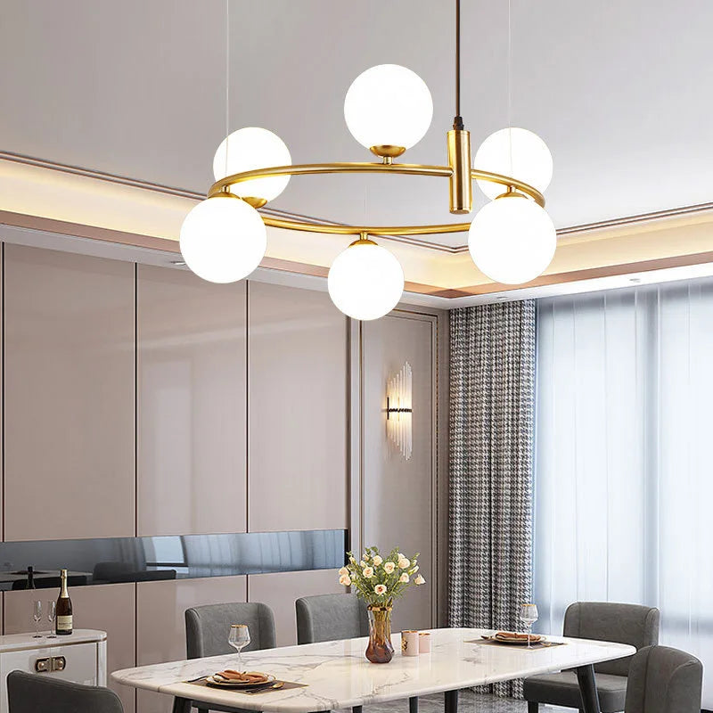 Modern Ball Ceiling Light Dining Room Table