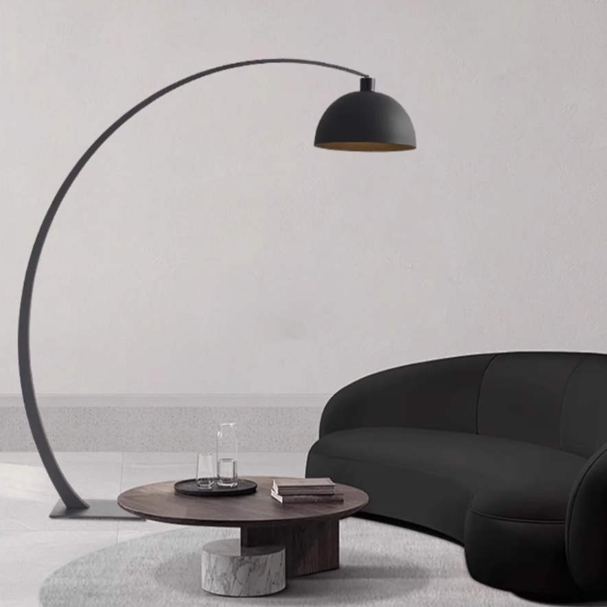 Modern Black Arched Floor Lamp