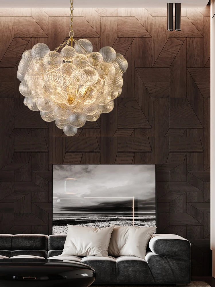 Modern Bubble Glass Chandelier