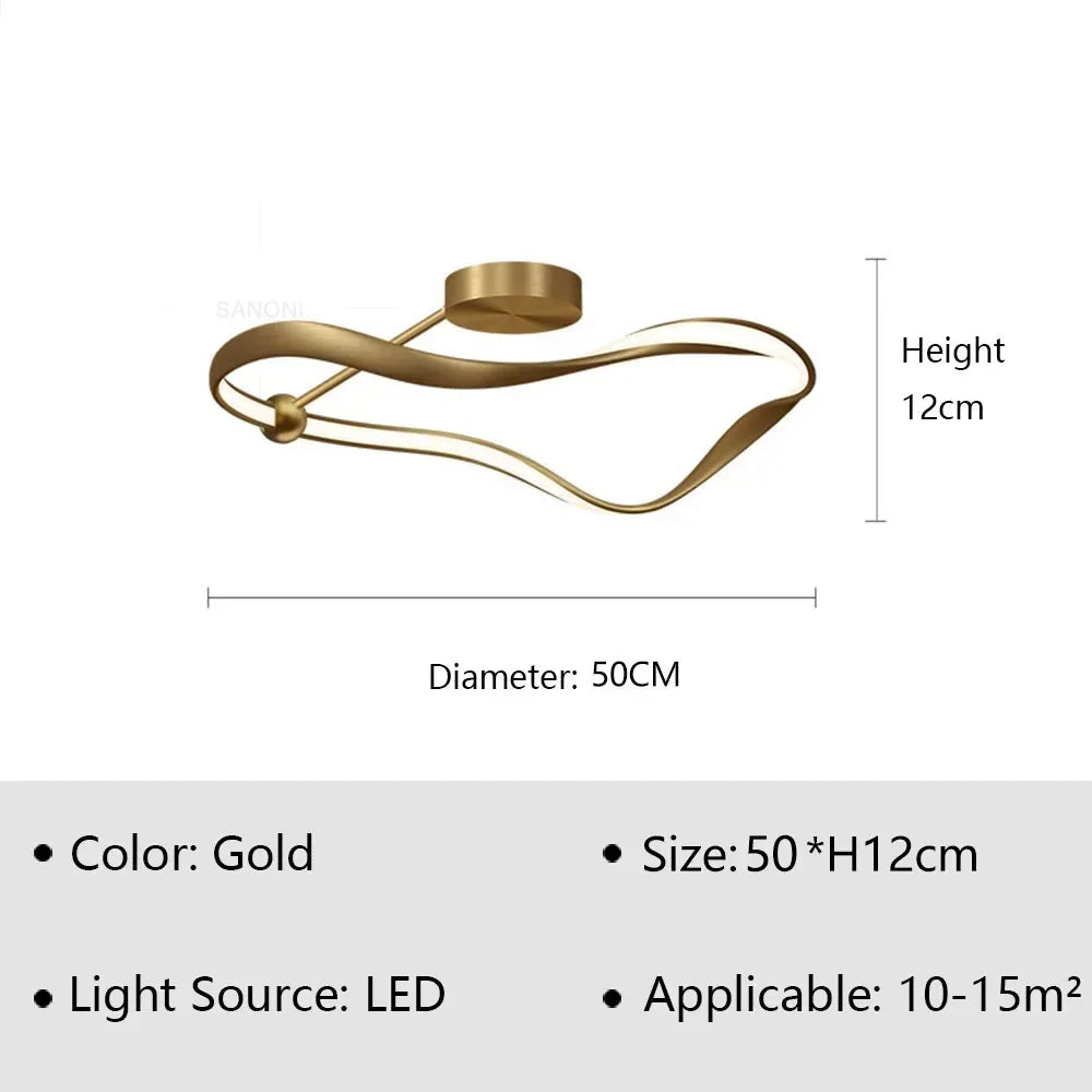 Modern Ceiling Lights In Gold White Or Black