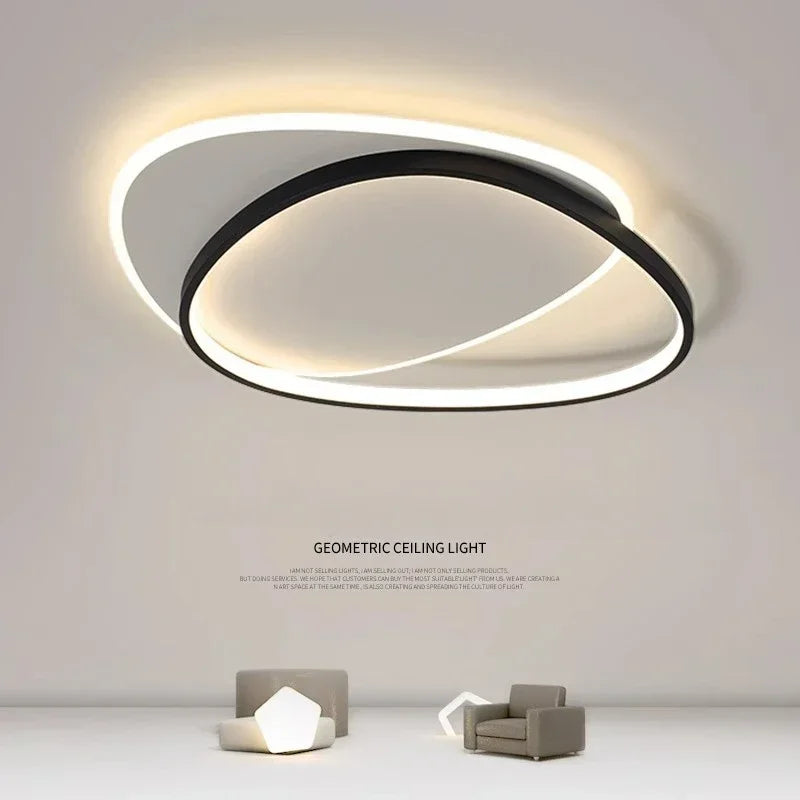 Modern Ceiling Lights With Interlaced Lines