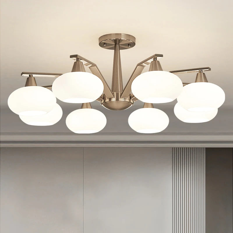 Modern Silver Chandelier