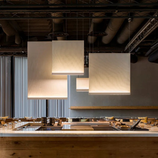 Modern Contemporary Fabric Ceiling Light Fixture