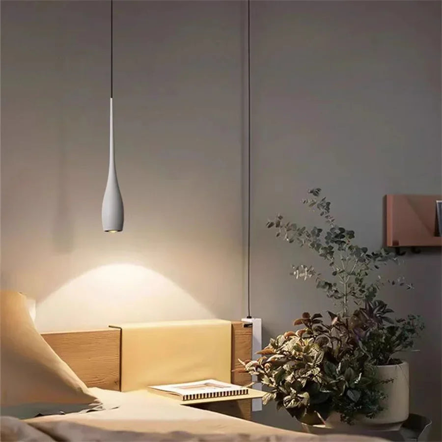 Modern Drop Pendant Light For Bedroom