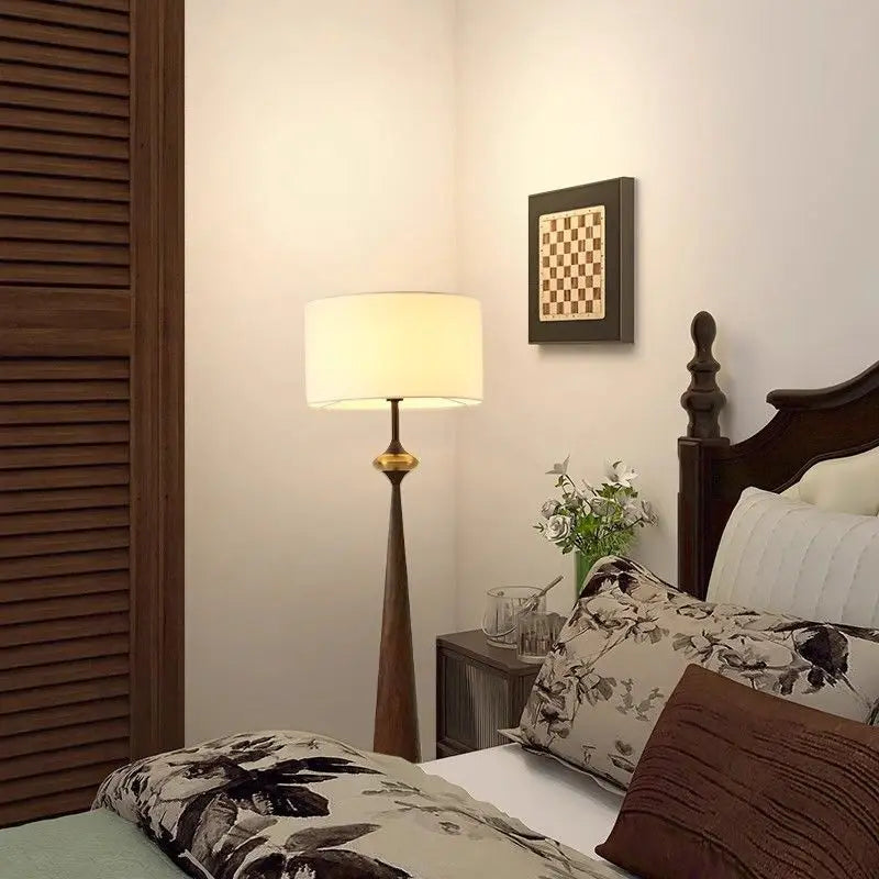 Modern Floor Lamp With Fabric Lampshade