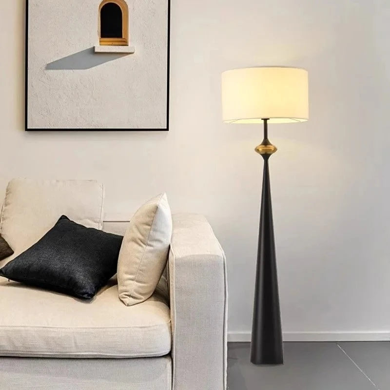 Modern Floor Lamp With Fabric Shade