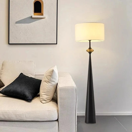 Modern Floor Lamp With Fabric Shade
