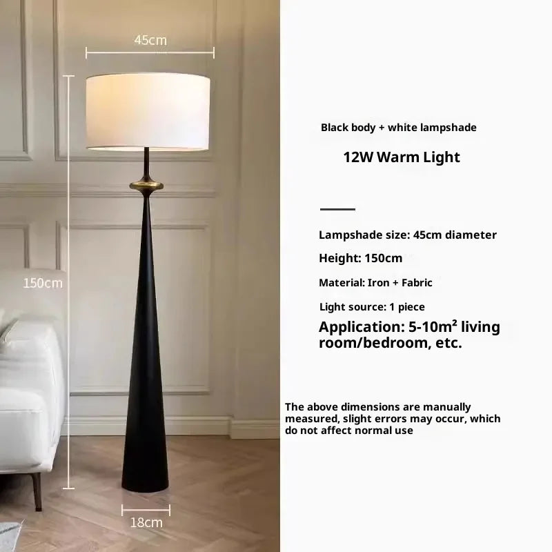 Modern Floor Lamp With Fabric Shade