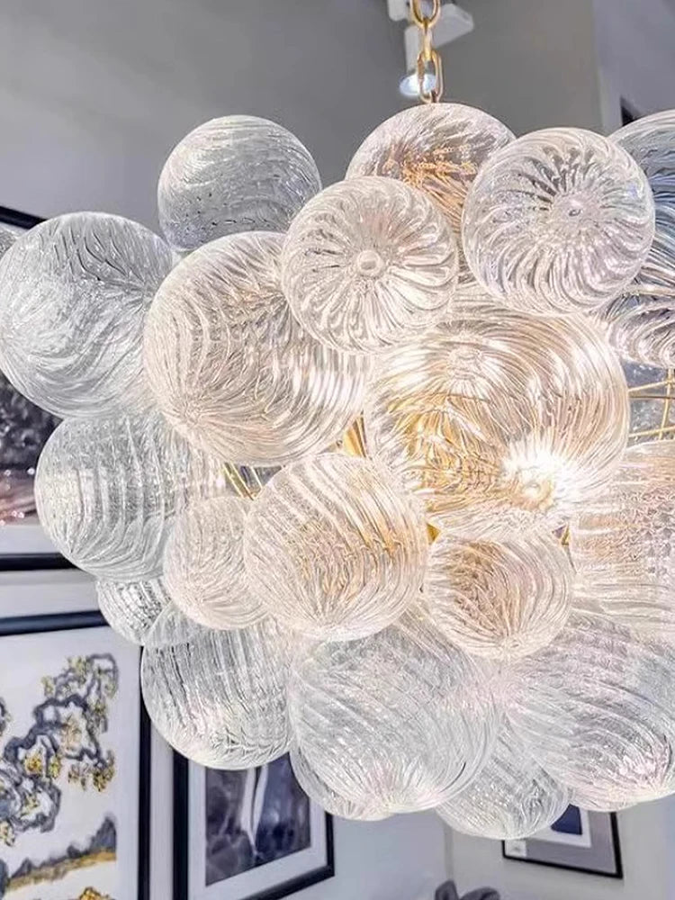 Modern Glass Ball Bubble Chandelier