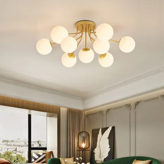 Modern Glass Ball Ceiling Light