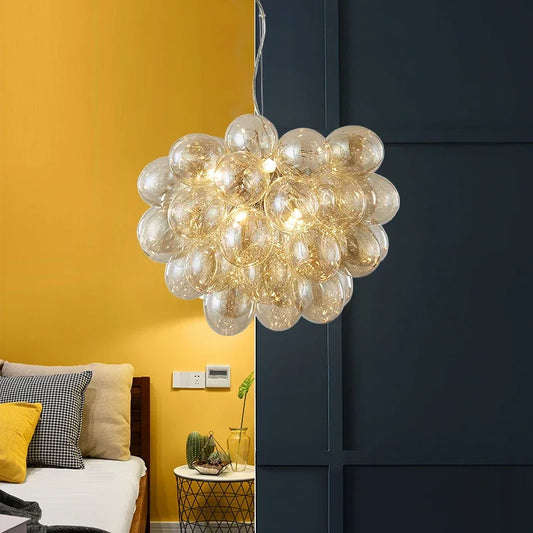 Modern Glass Ball Chandelier
