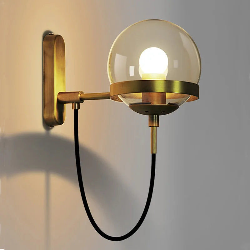 Modern Glass Ball Wall Lamp