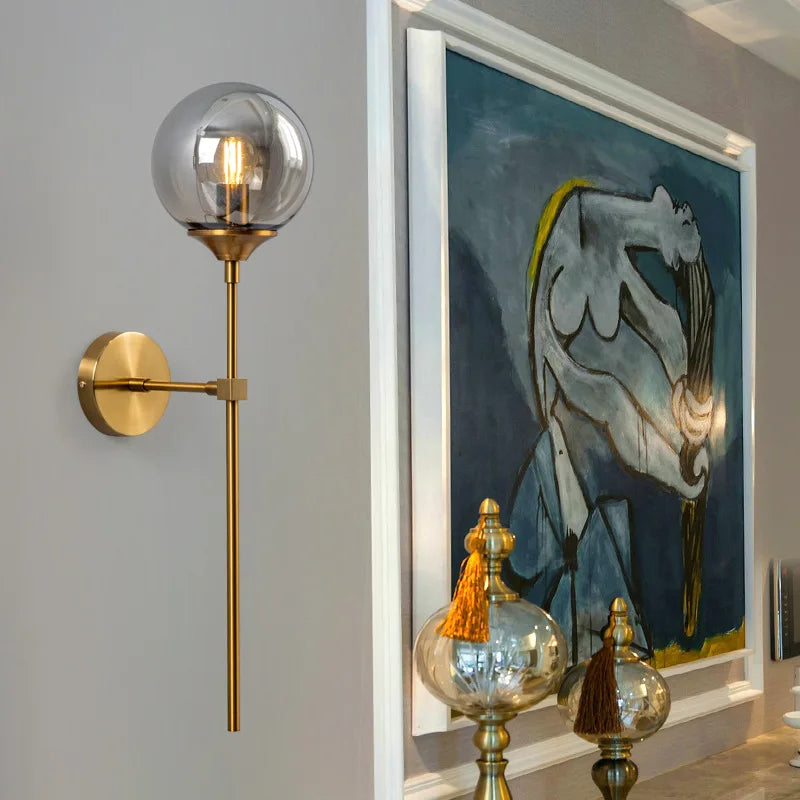 Modern Glass Ball Wall Lighting