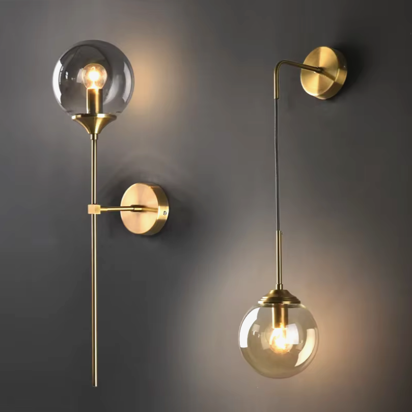 Modern Glass Ball Wall Lights