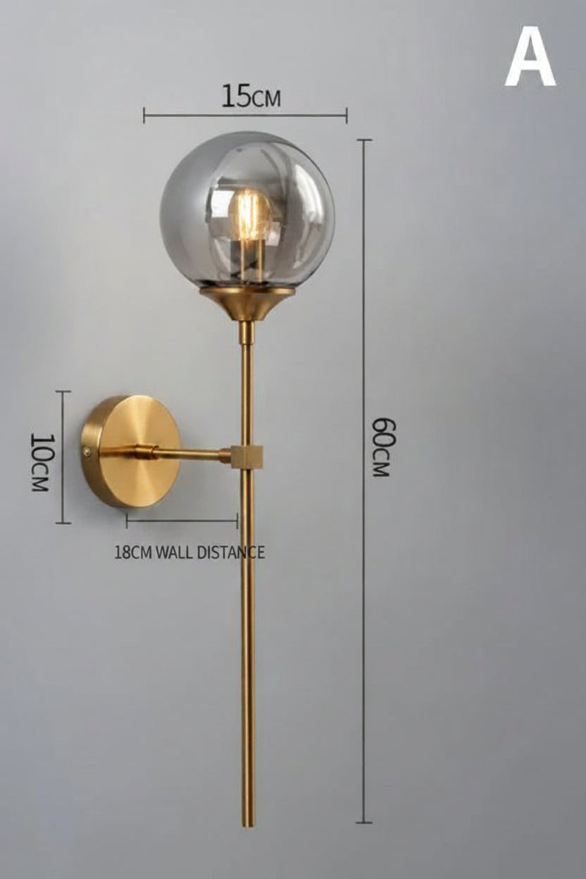 Modern Glass Ball Wall Lights Model A