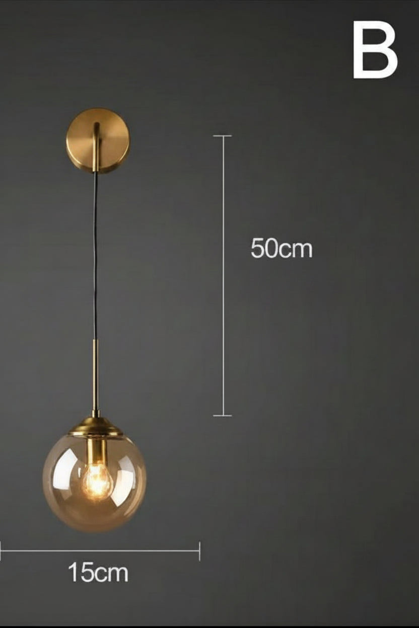 Modern Glass Ball Wall Lights Model B