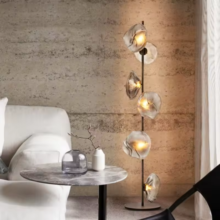 Modern Glass Floor Lamp