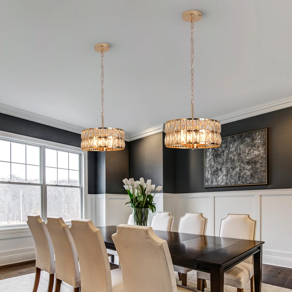 Modern K9 Crystal Pendant Chandelier Dining Room