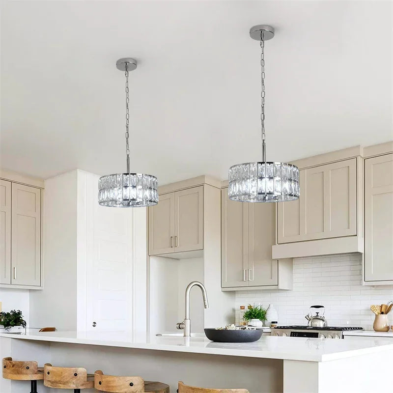 Modern K9 Crystal Pendant Chandelier Kitchen