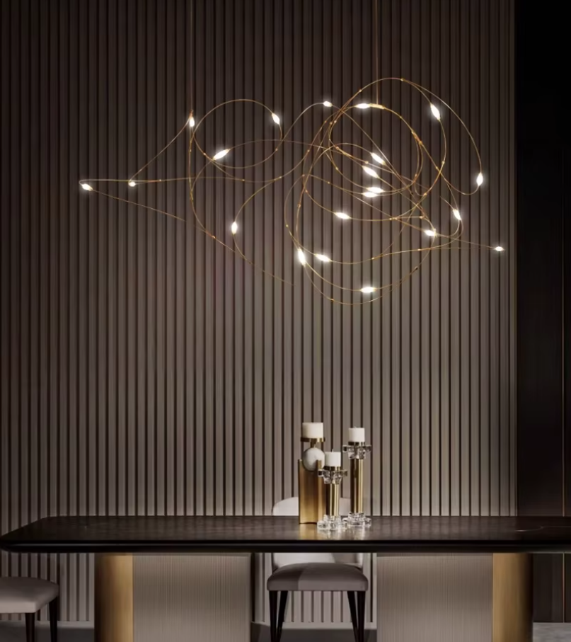 Modern LED Firefly Chandelier For Dining Room
