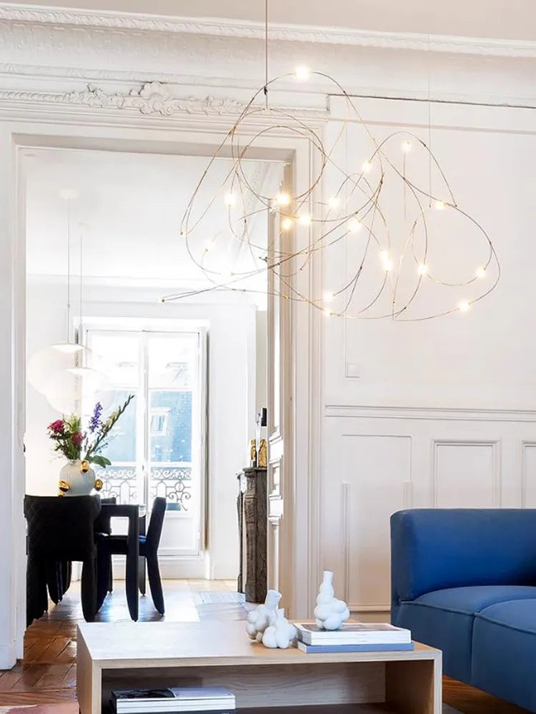 Modern LED Firefly Chandelier For Luxury Living Room