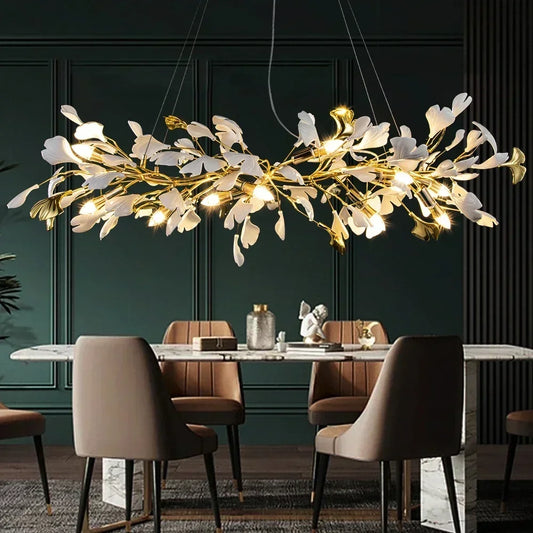 Modern Ginkgo Leaf Chandeliers