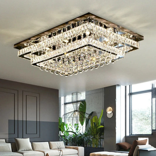 Modern Luxury Crystal LED Chandelier